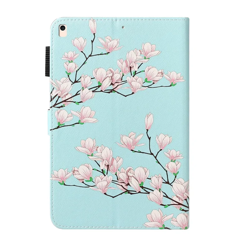 Pattern Printing Leather Wallet Stand Case for iPad 10.2 (2021)/(2020)/(2019) / Air 10.5 inch (2019) - Plum Blossom