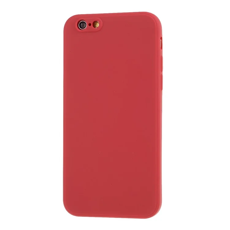 Custodia di Telefono Silicone Morbido Per la Pelle Opaca Per Iphone 6/6s 4,7 Pollici - Rosso