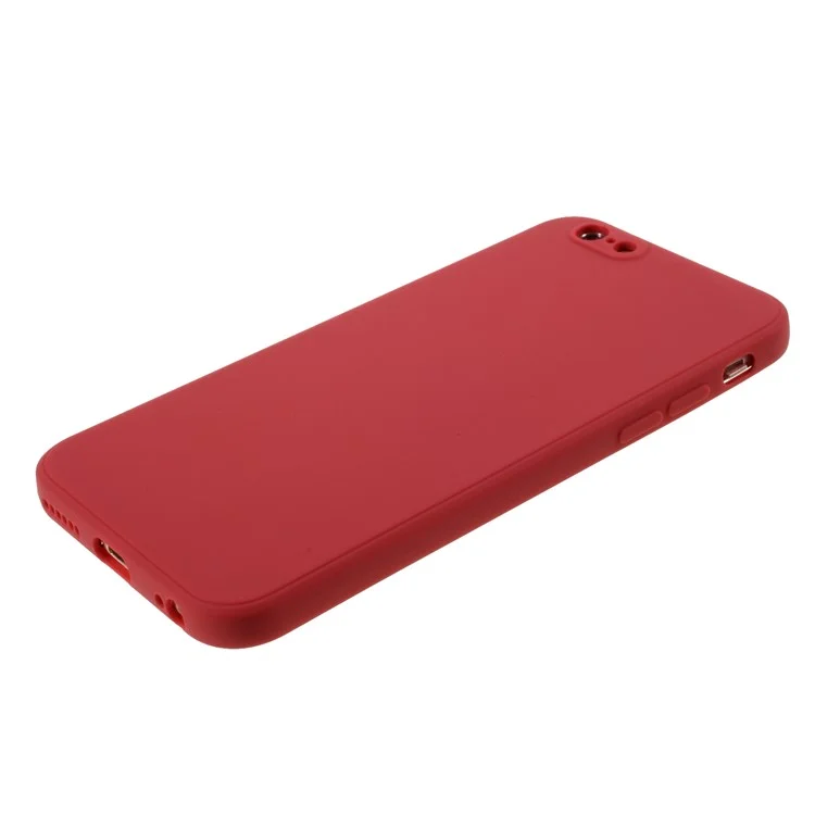 Custodia di Telefono Silicone Morbido Per la Pelle Opaca Per Iphone 6/6s 4,7 Pollici - Rosso