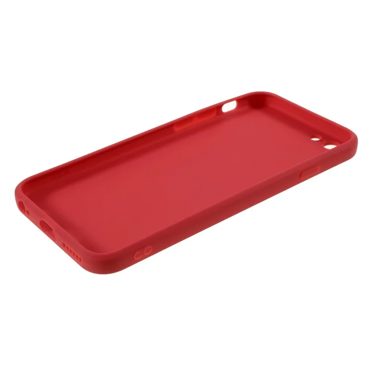 Custodia di Telefono Silicone Morbido Per la Pelle Opaca Per Iphone 6/6s 4,7 Pollici - Rosso