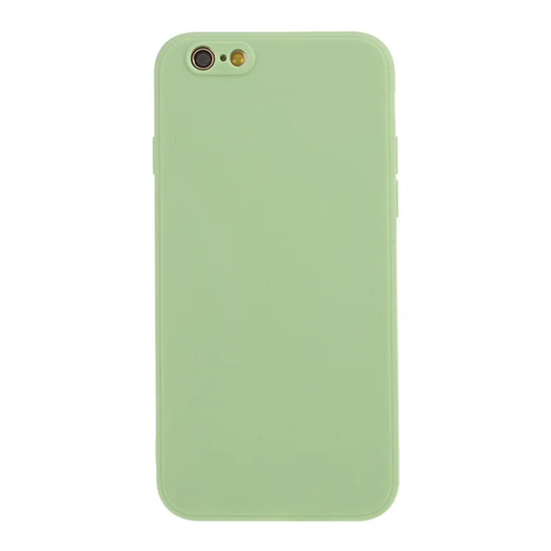 Capa de Telefone de Silicone Macia de Pele Fosca Para Iphone 6/6s 4,7 Polegadas - Luz Verde