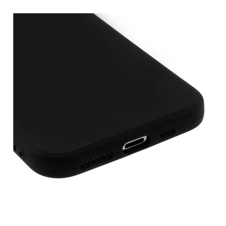 Capa de Telefone Suave de Silicone Mate para iPhone 11 Pro 5.8 Polegadas - Preto
