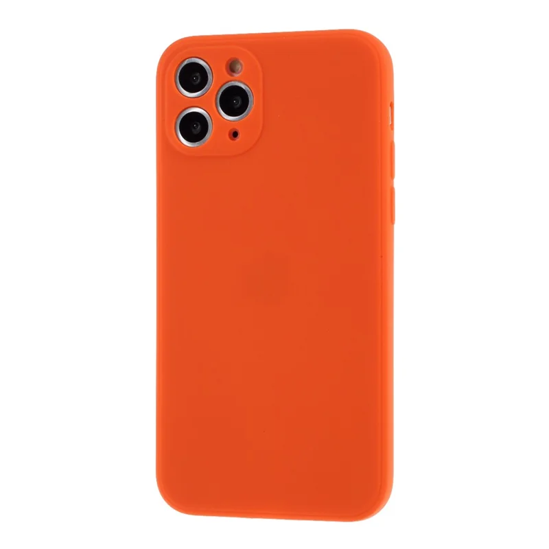 Matte Skin Soft Silicone Phone Case for iPhone 11 Pro 5.8-inch - Orange