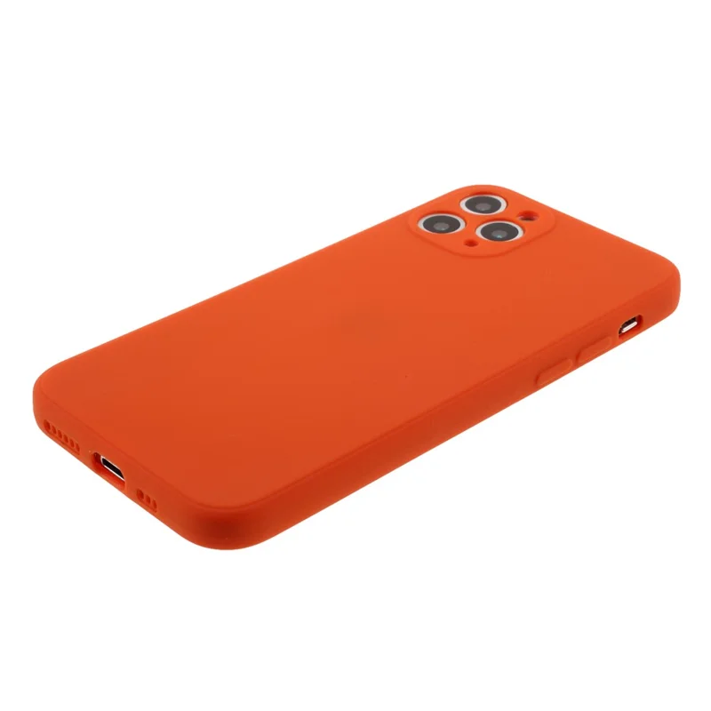 Matte Skin Soft Silicone Phone Case for iPhone 11 Pro 5.8-inch - Orange