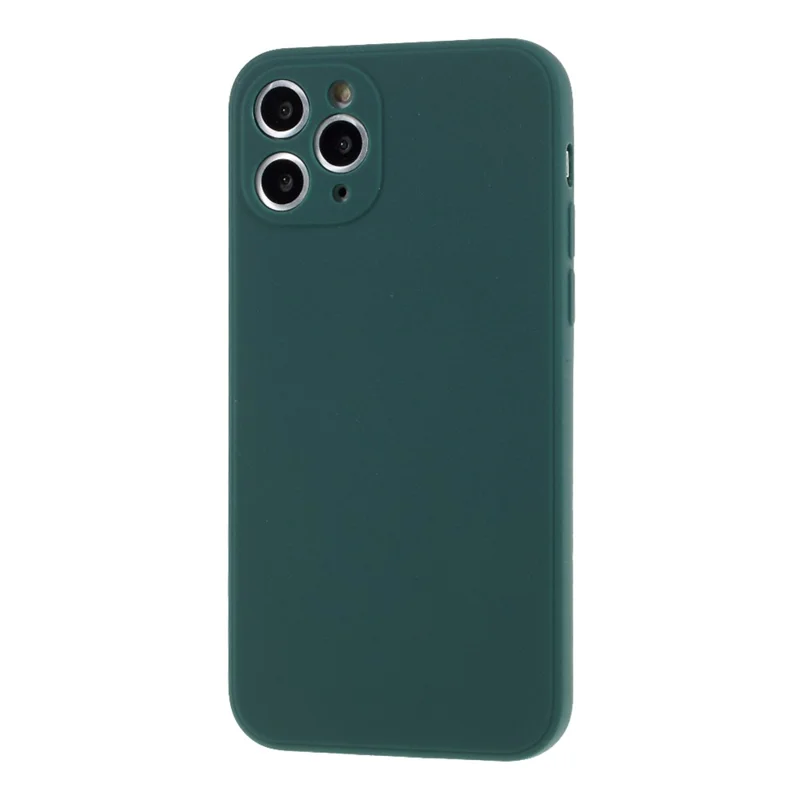 Matte Skin Soft Silicone Phone Case for iPhone 11 Pro 5.8-inch - Dark Green