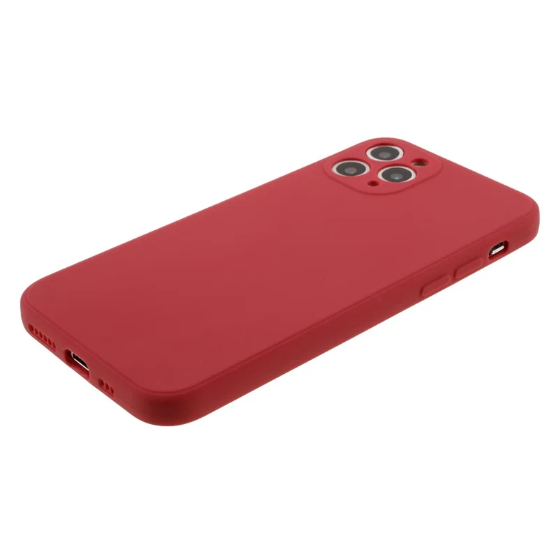 Matte Skin Soft Silicone Phone Case for iPhone 11 Pro 5.8-inch - Red