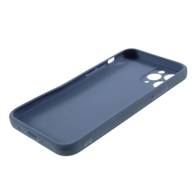 Matte Skin Soft Silicone Phone Case for iPhone 11 Pro 5.8-inch - Dark Blue
