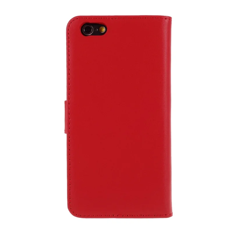 Split Leather with Wallet Cover for iPhone 6 Plus/6s Plus 5.5-inch - Red