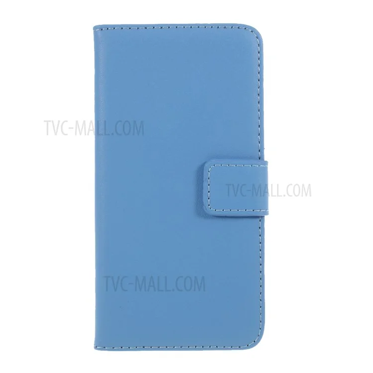 Funda de cuero partido con cartera para iPhone 6 Plus/6s Plus de 5,5 pulgadas - Azul