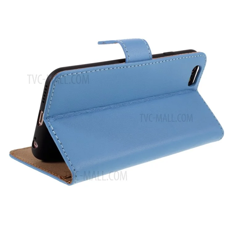 Funda de cuero partido con cartera para iPhone 6 Plus/6s Plus de 5,5 pulgadas - Azul