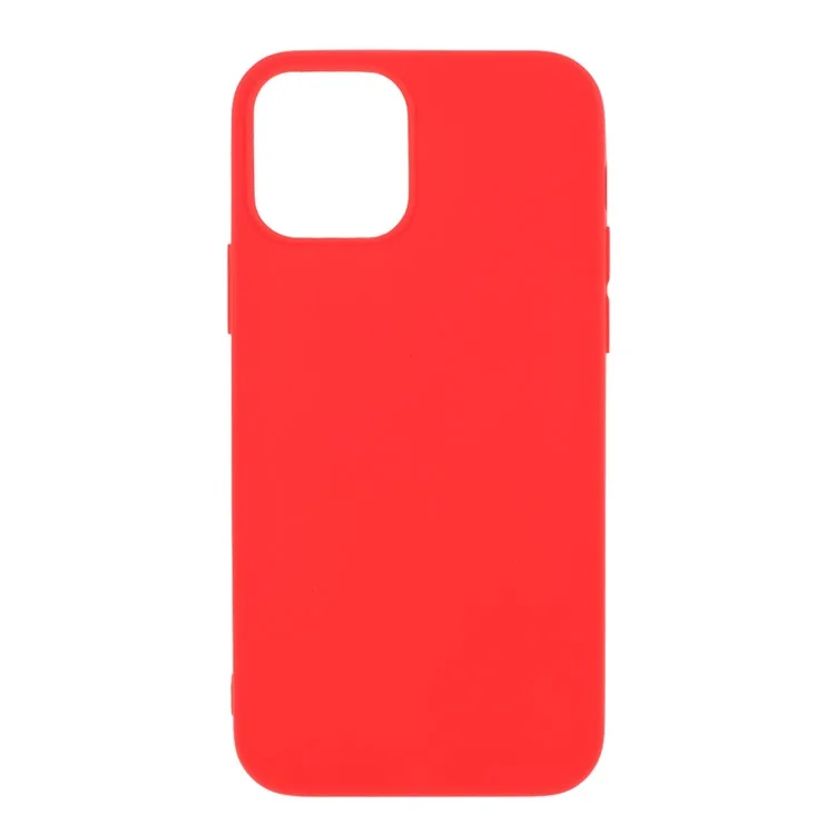 Matte Skin TPU Protective Case for iPhone 12 mini - Red