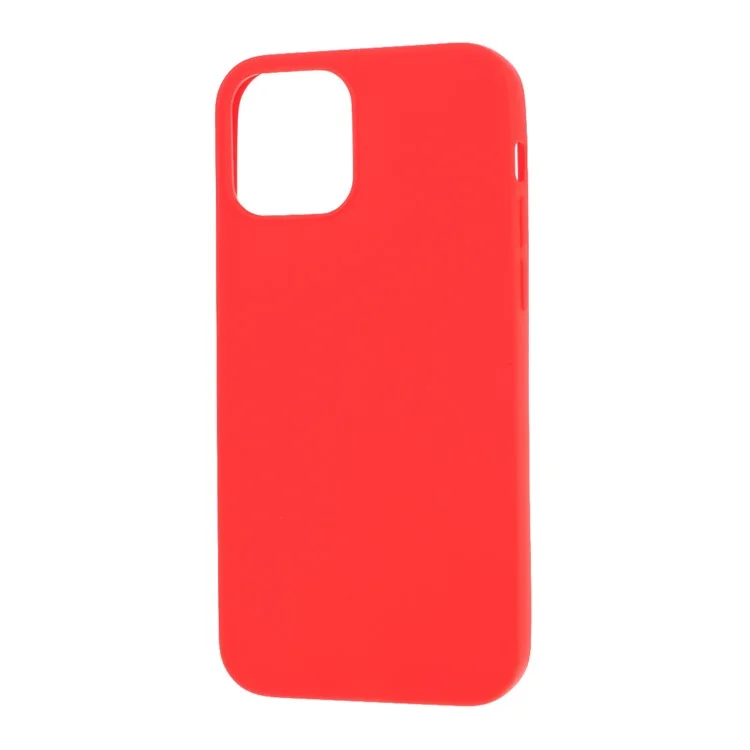 Matte Skin TPU Protective Case for iPhone 12 mini - Red