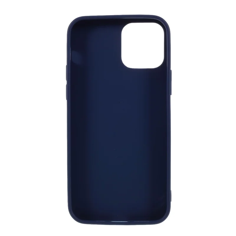 Matte Skin TPU Protective Case for iPhone 12 mini - Dark Blue