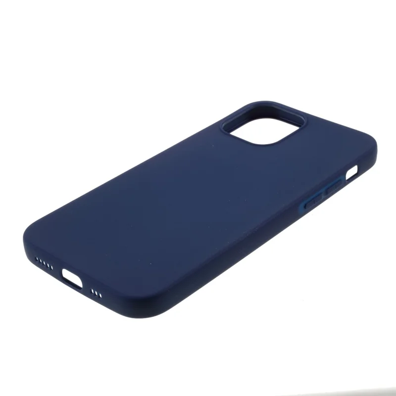 Matte Skin TPU Protective Case for iPhone 12 mini - Dark Blue