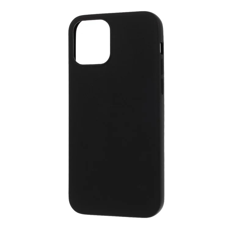 Solid Color Matte Soft TPU Protective Case for iPhone 12 Pro/12 - Black