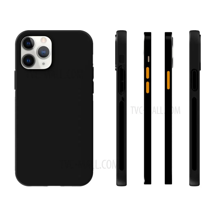 10Pcs/Pack Matte Black TPU Soft Protection Shell for iPhone 12 Pro 6.1 inch