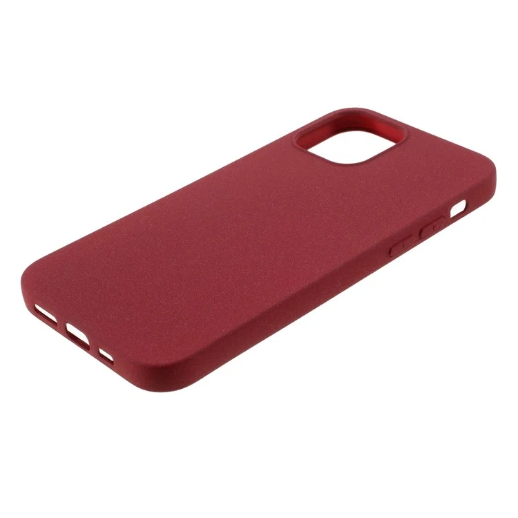 Double-sided Matte TPU Shell (3 Camera Lens Edition) for iPhone 12 Pro/12 - Red