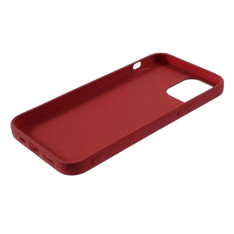 Double-sided Matte TPU Shell (3 Camera Lens Edition) for iPhone 12 Pro/12 - Red