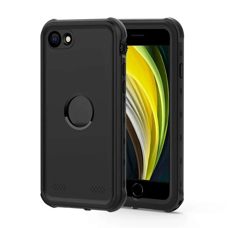 Redpepper IP68 Couverture de Téléphone Étanche Étanche à L'épreuve de la Poussière Résistante à L'iphone SE (2e Génération) - le Noir