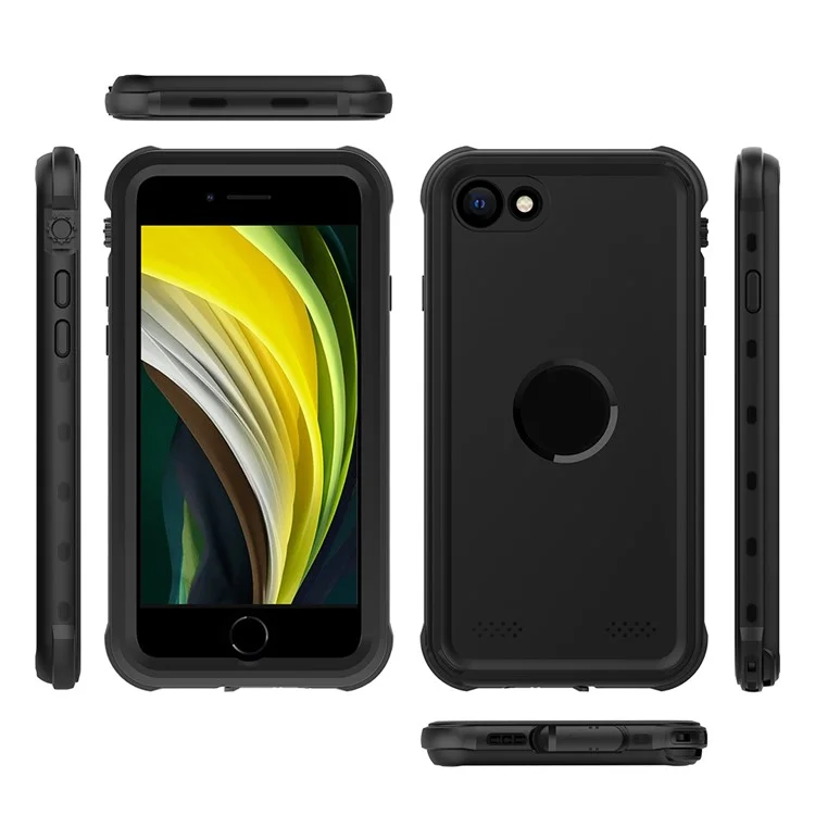 Étui étanche IP68 antichoc anti-poussière pour iPhone SE (2020) / (2022) - Noir