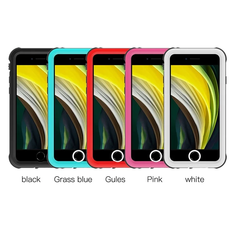 Étui étanche IP68 antichoc anti-poussière pour iPhone SE (2020) / (2022) - Noir