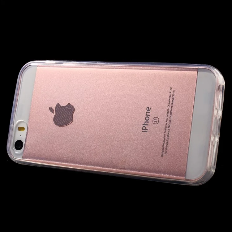 Touchable Screen Clear Soft TPU Case for iPhone SE/5s/5 - Transparent