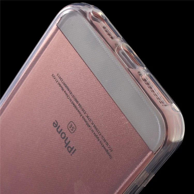 Touchable Screen Clear Soft TPU Case for iPhone SE/5s/5 - Transparent
