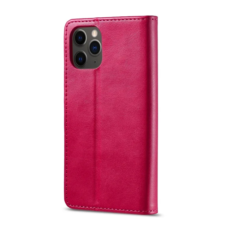 LC.IMEEKE Leather Wallet Case Cell Phone Cover for iPhone 12 - Red