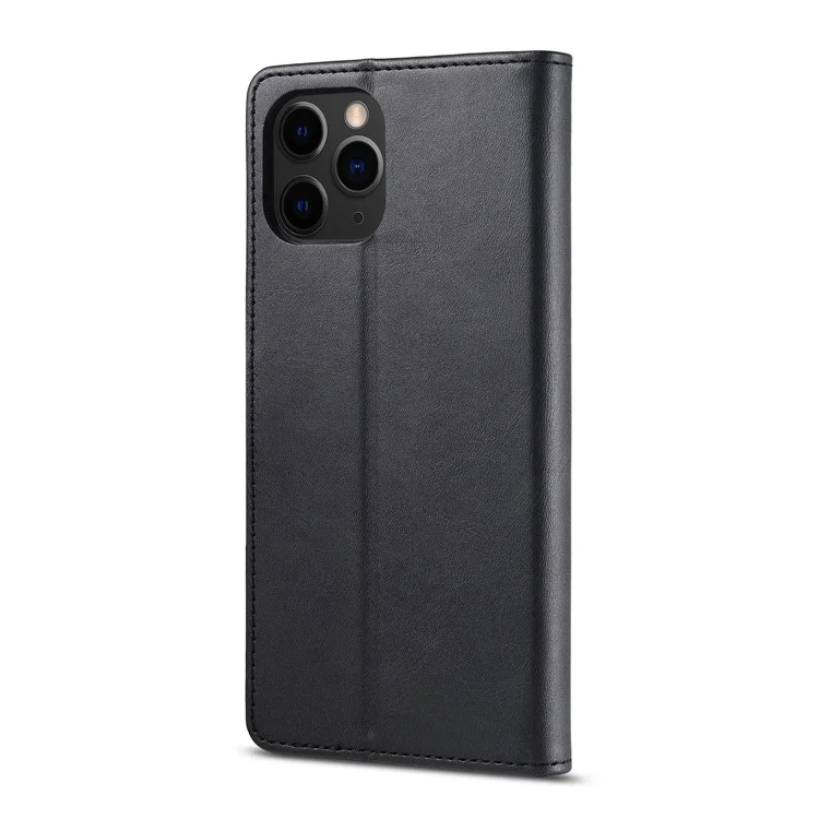 LC.IMEEKE Leather Wallet Stand Cover Cell Phone Shell for iPhone 12 mini - Negro