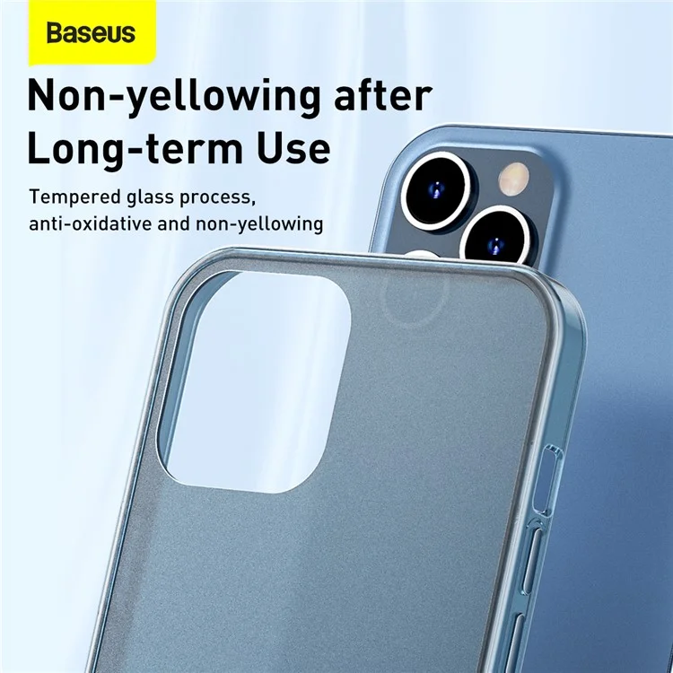 BASEUS Matte Skin Tempered Glass+TPU Cover for iPhone 12 mini - Blue