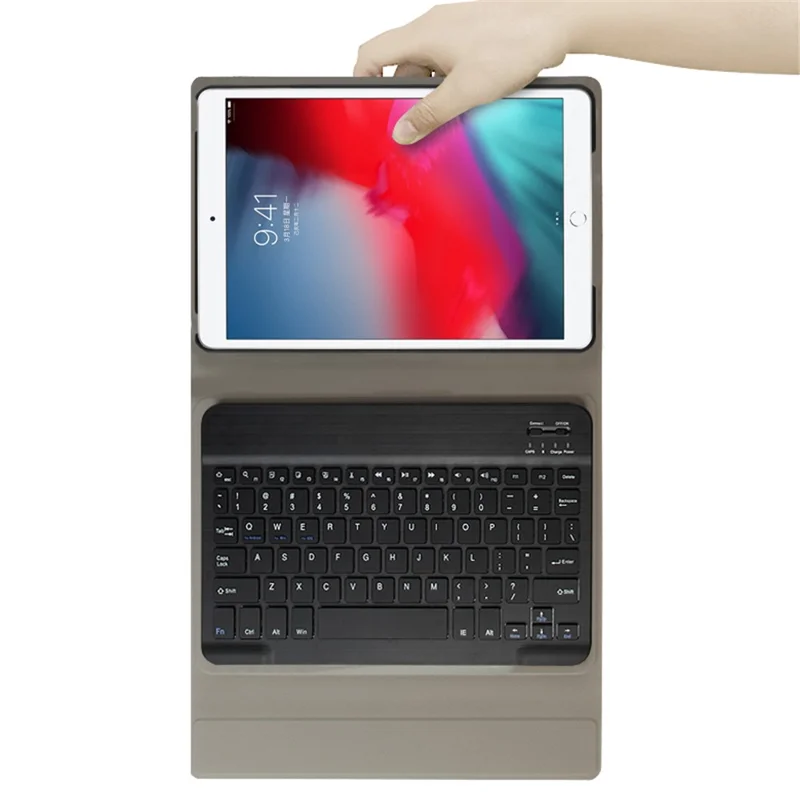 Etui z klawiaturą magnetyczną do iPad mini (2019) 7,9 cala / mini 4, etui z kozła z funkcją podpórki, klawiatura bezprzewodowa (bez touchpadu) - Czarny