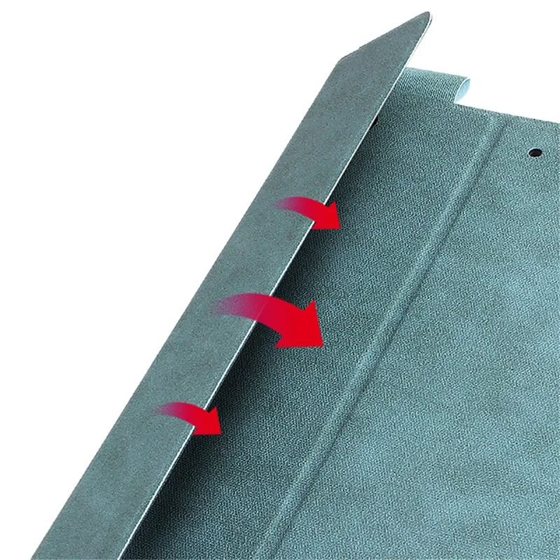 Bluetooth-compatible Keyboard Leather Stand Shell Case for iPad 9.7-inch (2018) - Blue / Black