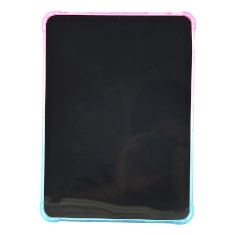 Gradient Color Shockproof TPU Tablet Cover for iPad Air 11 (2024) / Air (2020) / Air (2022) / Pro 11-inch (2021)(2020)(2022) - Rose / Cyan