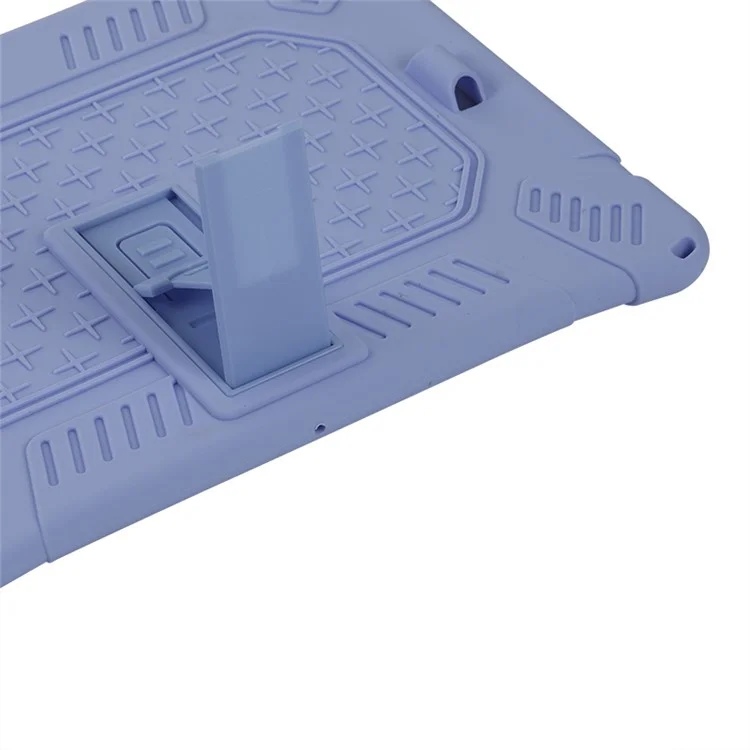 Kickstand PC Soft Capa de Silicone com Corda de Suspensão para iPad Pro 12.9 (2022) (2021) (2020) / (2018) - Roxo