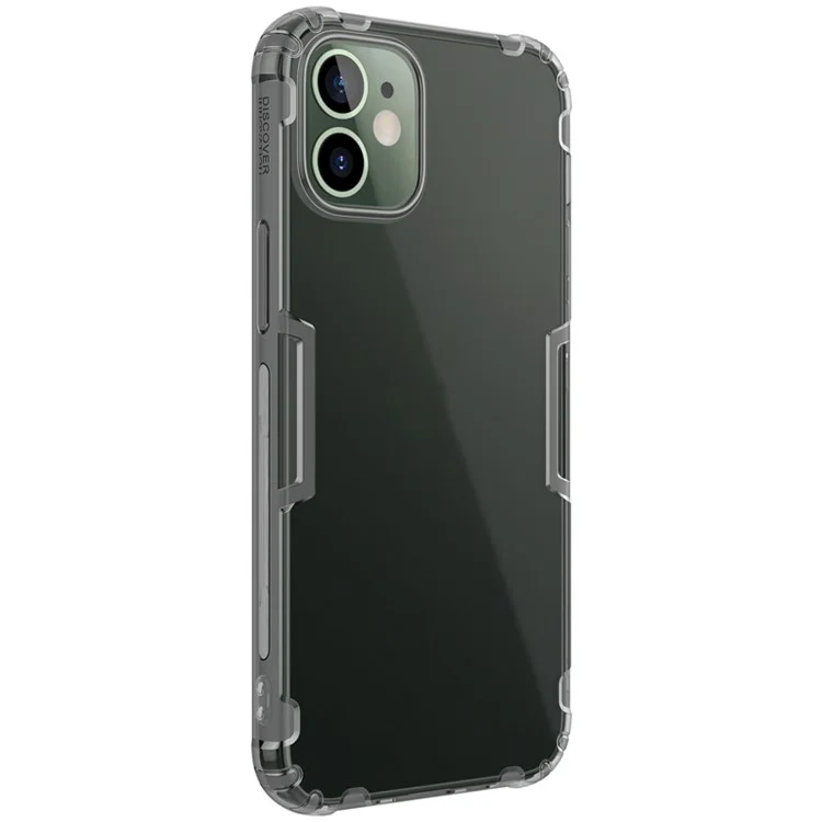 NILLKIN Nature Shockproof TPU Clear Case for iPhone 12 mini - Grey
