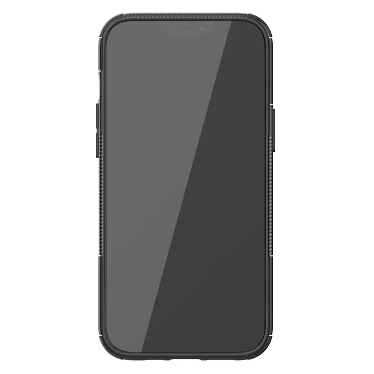 Cool Tire Hybrid PC + TPU Telefono Con Cavaliere Per Iphone 12 Pro Max 6,7 Pollici - Nero