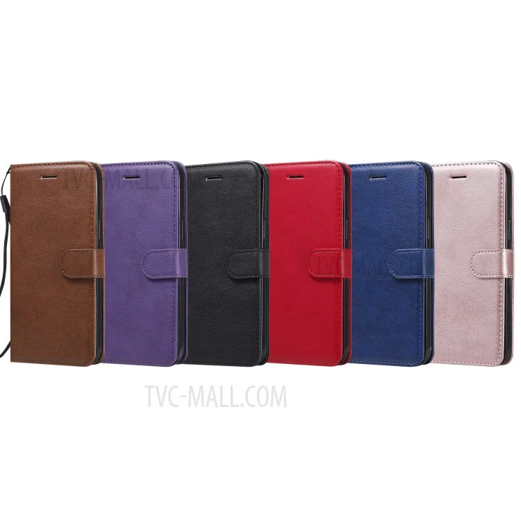 Serie KT Leather-2 Custodia protettiva in pelle tinta unita con supporto portafoglio per iPhone 12 Pro Max 6,7 pollici - Nero