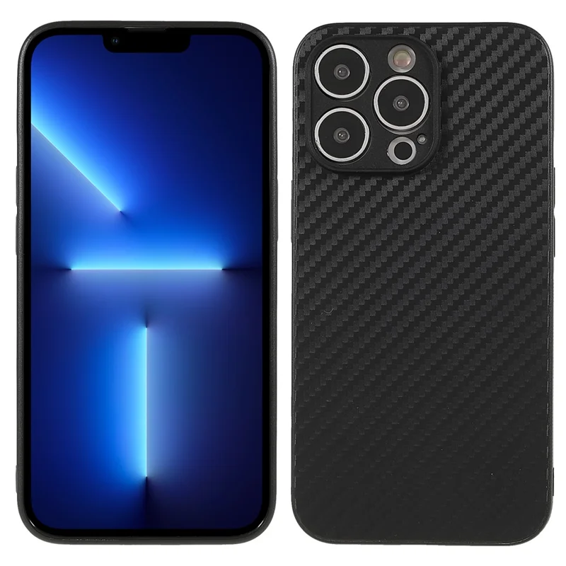 Carbon Fiber TPU Protective Phone Case for iPhone 12 Pro/12