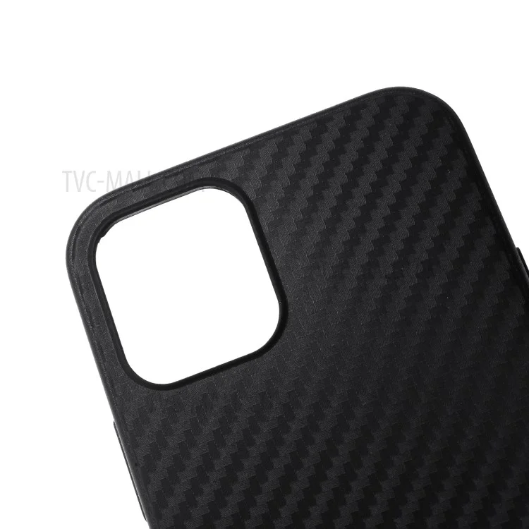 Carbon Fiber TPU Soft Mobile Phone Case for iPhone 12 Pro Max 6.7 inch