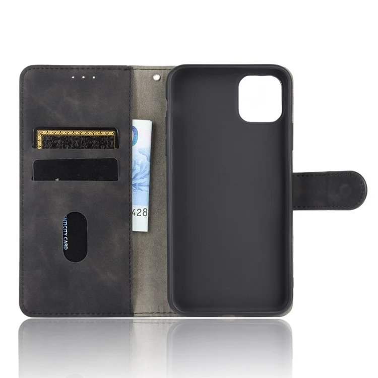 Stand Touch Portefeuille Couverture De Téléphone Portable En Cuir Pour IPhone 12 Mini - Noir