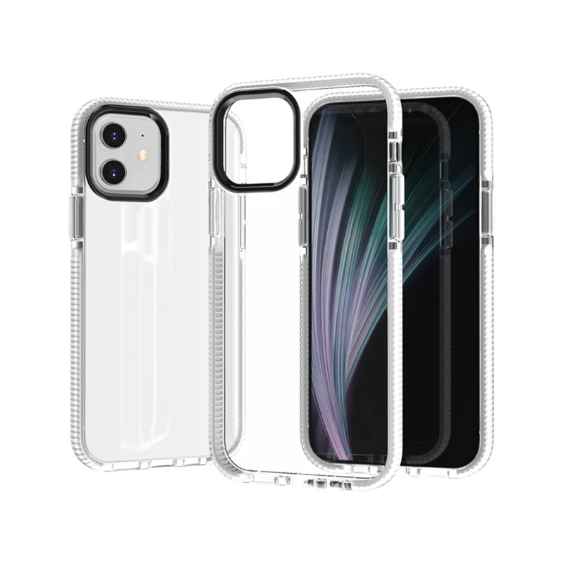 غطاء هاتف لين من مادة TPU لهاتف iPhone 12 Pro/12 - أبيض