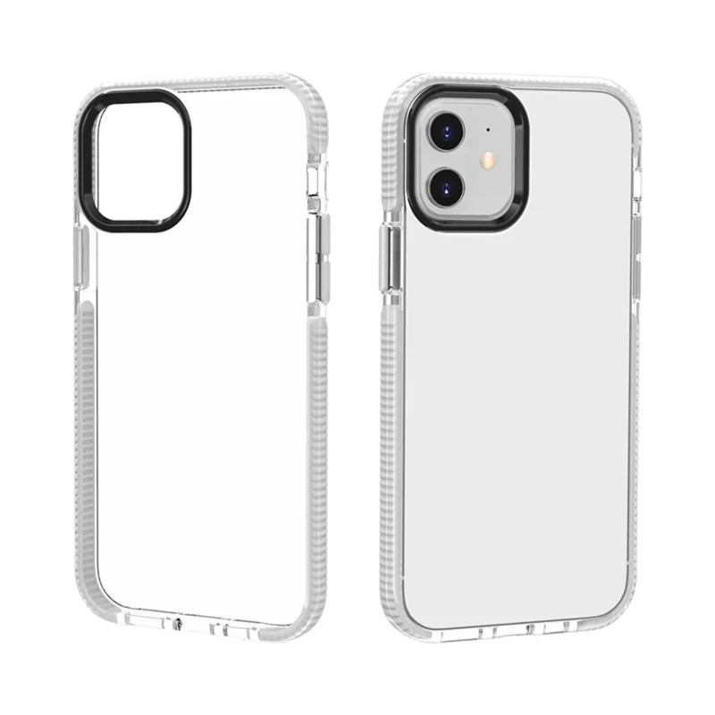 غطاء هاتف لين من مادة TPU لهاتف iPhone 12 Pro/12 - أبيض