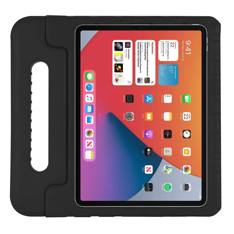 Shockproof Eva Schiam Stand Shell Eco-friendly Kids Case Per Ipad Air (2020)/Air (2022) - Nero