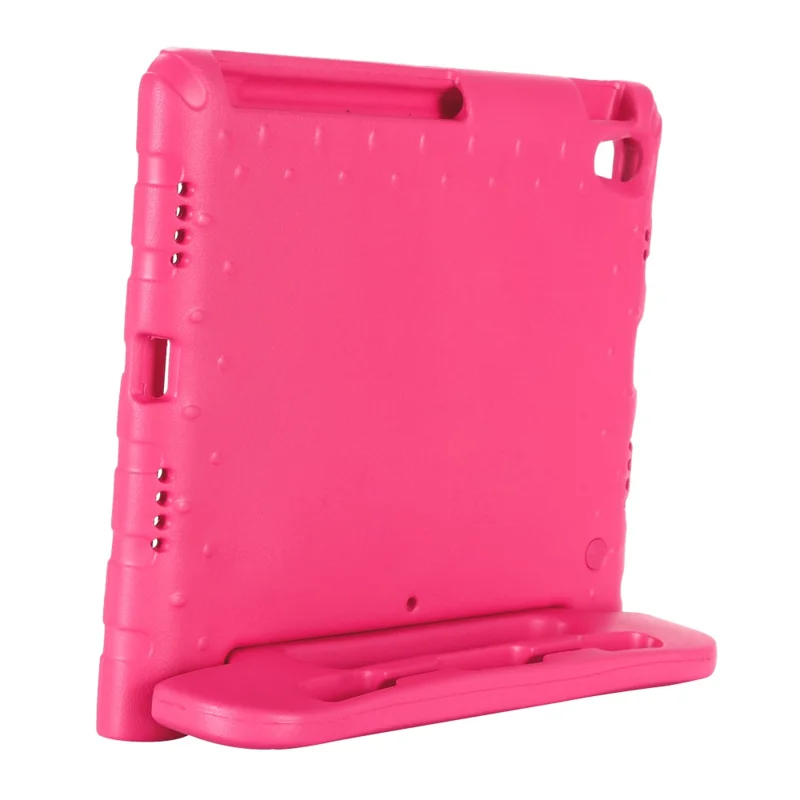 Shockproof EVA Foam Stand Shell Eco-friendly Kids Case for iPad Air (2020)/Air (2022) - Rose