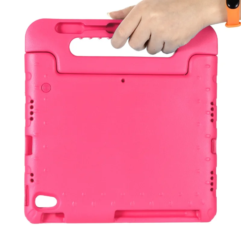 Shockproof EVA Foam Stand Shell Eco-friendly Kids Case for iPad Air (2020)/Air (2022) - Rose