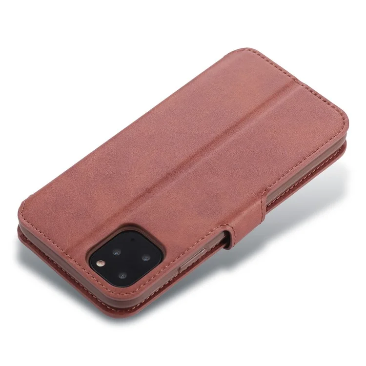 AZNS Wallet en Cuir Case Pour Iphone 12 Pro / 12 - Brun