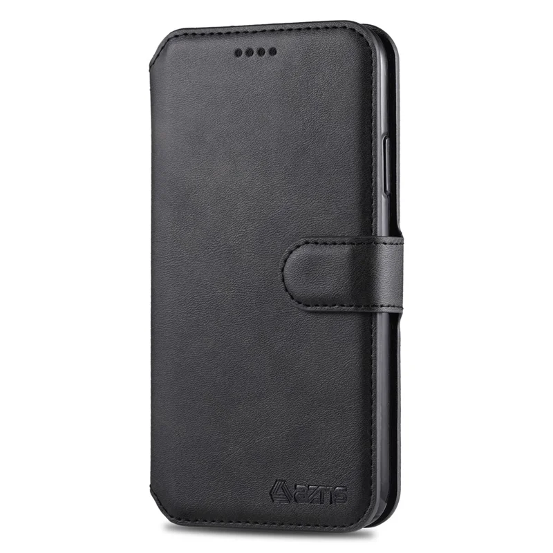 AZNS Wallet Leather Stand Case for iPhone 12 Pro/12 - Black