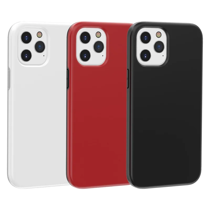 Anti-fingerprint PC + TPU Splashproof Protective Cover for iPhone 12 mini - Black