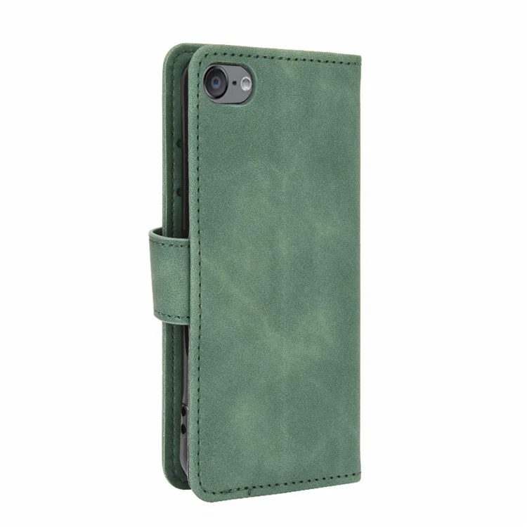 Leather PU de Skin-touch Con Carcasa de Billetera Para Ipod Touch (2019)/6/5 - Verde