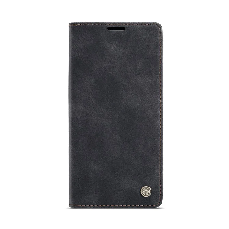 CASEME 013 Series Wallet Stand Auto-absorbed Leather Cover for iPhone 12 mini - Black